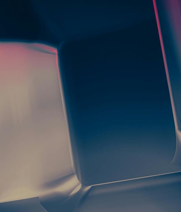 Abstract composition representing a calm working environment with soft blue lights